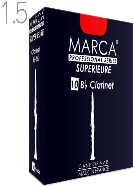 MARCA マーカ スペリアル B♭ クラリネット 1.5 リード 10枚入り 1箱 Bb clarinet professional reed SUPERIEURE フランス製 1-1/2　北海道 沖縄 離島不可