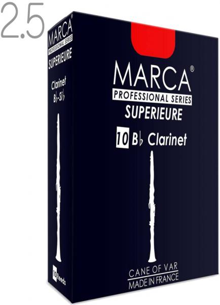 MARCA ( マーカ ) スペリアル B♭ クラリネット 2.5 リード 10枚入り 1箱 Bb clarinet professional reed SUPERIEURE フランス製 2-1/2　北海道 沖縄 離島不可