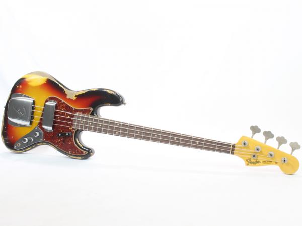 Fender Custom Shop 1961 Jazz Bass Heavy Relic 3-Color Sunburst