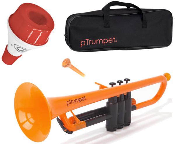 ptrumpet プラスチック トランペット ケース付き レッド 赤 軽量 ptrumpet プラスチック トランペット ケース付き レッド 赤 軽量