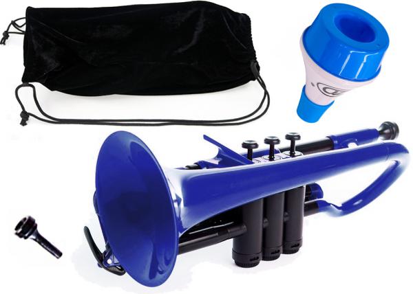 PINSTRUMENTS PCORNET1B ブルー コルネット プラスチック Pコルネット 管楽器 ミュート セットC　以下は対応不可 北海道 沖縄 離島 同梱 代引き