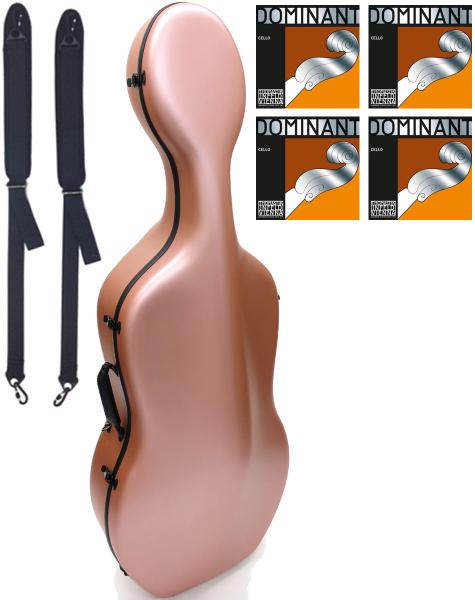 Carbon Mac カーボンマック CFC-2S サテン ピンクゴールド チェロケース 4/4 ハードケース cello hard cases satin pink gold セット X　北海道 沖縄 離島 代引き 同梱不可