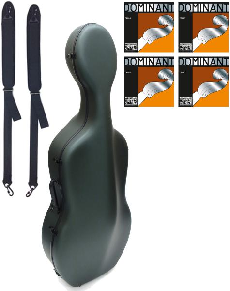 Carbon Mac カーボンマック CFC-2S サテン ダークグリーン S-GRN チェロケース 4/4 ハードケース cello hard cases satin green セット X　北海道 沖縄 離島 代引き 同梱不可