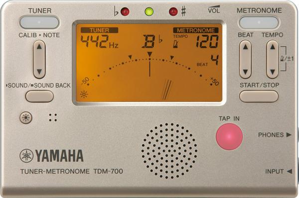 YAMAHA ヤマハ TDM-700G ゴールド チューナーメトロノーム クロマチックチューナー 管楽器  吹奏楽 metronome tuner TDM-700 gold　北海道 沖縄 離島不可