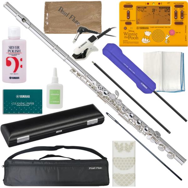 Pearl Flute パールフルート PF-505E フルート Eメカニズム 銀メッキ C管 管楽器 Quantz PF505E TDM-700DPO4 プーさん セット　以下は対応不可 北海道 沖縄 離島 代引き