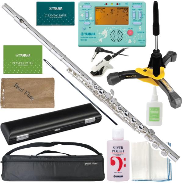 Pearl Flute パールフルート PF-505E フルート Eメカニズム 銀メッキ C管 管楽器 Quantz PF505E セットC　以下は対応不可 北海道 沖縄 離島 代引き