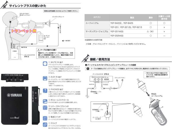 YAMAHA ヤマハ SB2X ユーフォニアム サイレントブラス ミュート