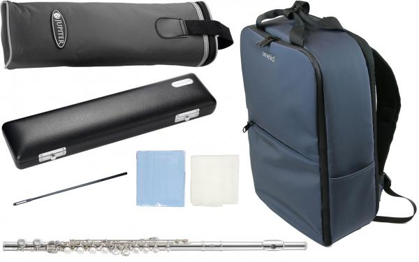 JUPITER  ジュピター JFL700E フルート カバードキイ Eメカニズム 管楽器 銀メッキ C管 Flute JFL-700E セット D　北海道 沖縄 離島不可