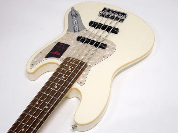 ベース FENDER Modern Jazz Bass V Olympic Pearl 127407-2.jpg