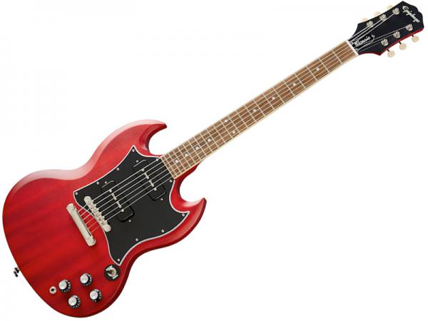 Epiphone ( エピフォン ) SG Classic Worn P-90s Worn Cherry エレキギター SGクラシック ウォーン・チェリー