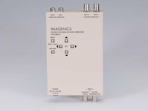 IMAGENICS イメージニクス CRO-EMB12 ◆ 3G/HD/D1-SDI アナログオーディオエンベダー
