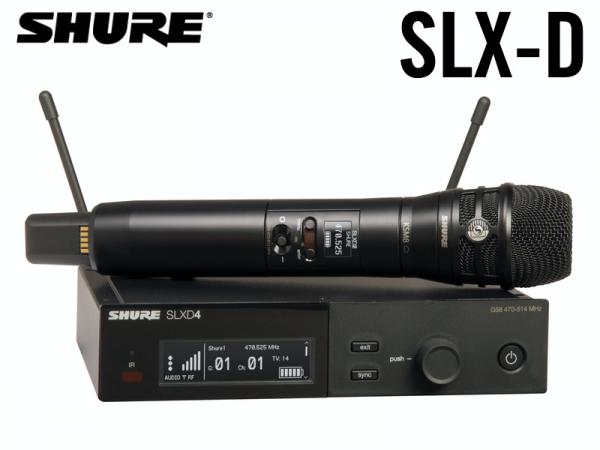 SHURE ( シュア ) SLXD24/K8B【SLXD24J/K8B-JB】 ◆ KSM8 ハンドヘルド型送信機付属ワイヤレスシステム B帯モデル