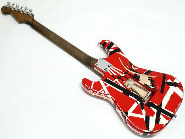 EVH イーブイエイチ Striped Series Frankie Red with Black Stripes