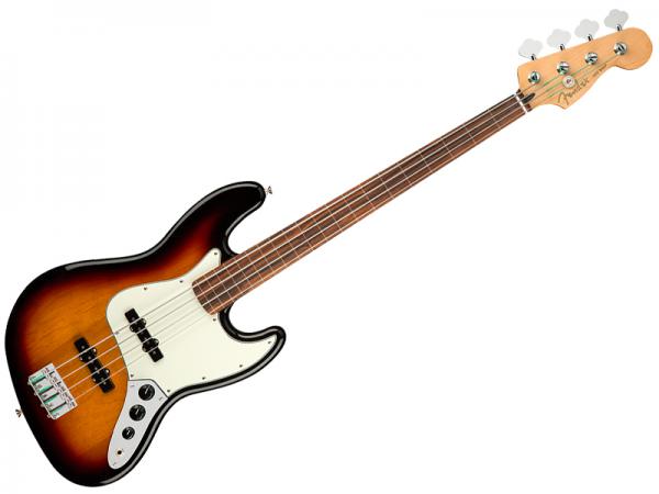 Fender フェンダー Player Jazz Bass FL  3CS / Pau Ferro【 フレットレス ジャズベース  MEX 】