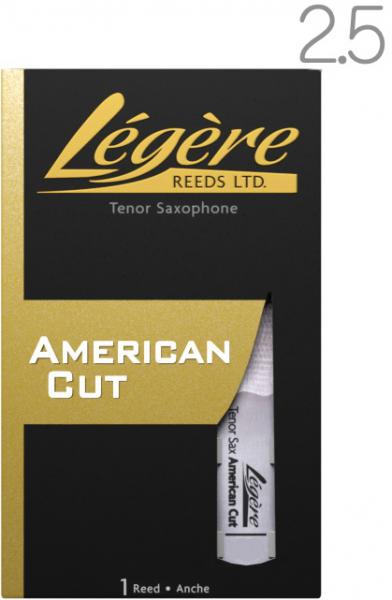 Legere ( レジェール ) 2.5 テナーサックス リード アメリカンカット 交換チケット 樹脂 プラスチック B♭ Tenor Saxophone American Cut reeds 2-1/2