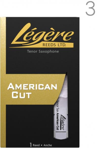 Legere ( レジェール ) 3番 テナーサックス リード アメリカンカット 交換チケット 樹脂 プラスチック B♭ Tenor Saxophone American Cut reeds 3.0