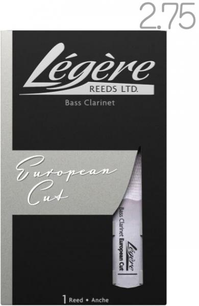 Legere ( レジェール ) バスクラリネット リード ヨーロピアンカット 2.75 Bass Clarinet European cut reeds 2-3/4 樹脂製 プラスチック 交換チケット付 