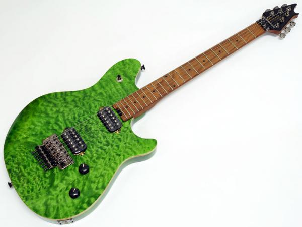 EVH イーブイエイチ Wolfgang Standard Quilt Maple Top / Baked Maple Fingerboard / Transparent Green 