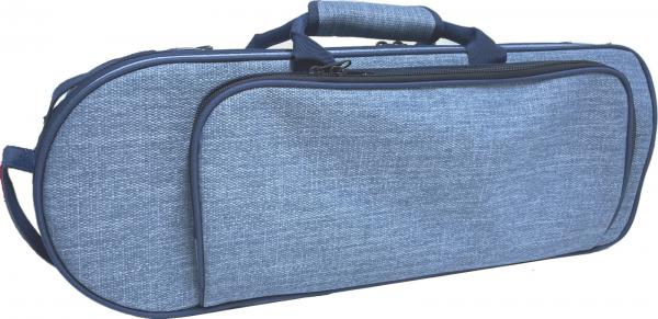  TR-Tweed L.BLU ブルー トランペット B♭ C管 ロータリー コルネット ケース ライトブルー ツイード セミハードケース trumpet case　北海道 沖縄 離島不可