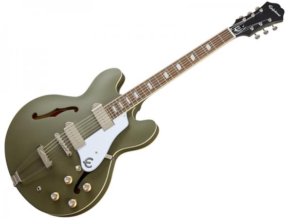 Epiphone ( エピフォン ) Casino Worn Worn Olive Drab カジノ エレキギターフルアコ  ウォーン・フィニッシュ