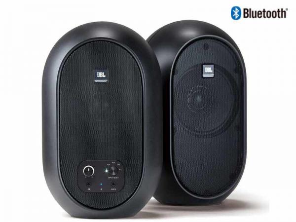 JBL ( ジェイビーエル ) 104-BT-Y3  (ペア)  ブラック ◆ パワード 同軸2-Way スタジオモニター Bluetooth対応モデル 代理店保証  3年