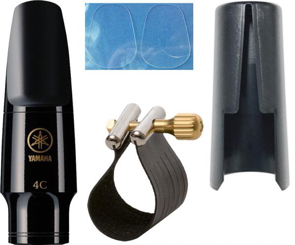 YAMAHA ヤマハ AS-4C アルトサックス マウスピース Alto saxophone mouthpiece 4C Rovner ロブナー リガチャー キャップ セット　北海道 沖縄 離島不可