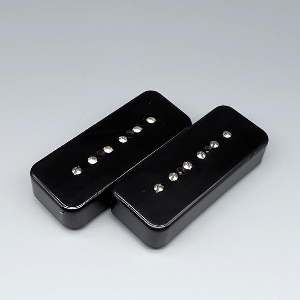 Lindy Fralin P90 Soapbar Pickp Set / Black Cover