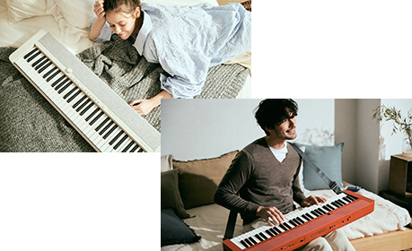 CASIO ( カシオ ) CT-S1 RD スタンド・ヘッドホン セット［レッド