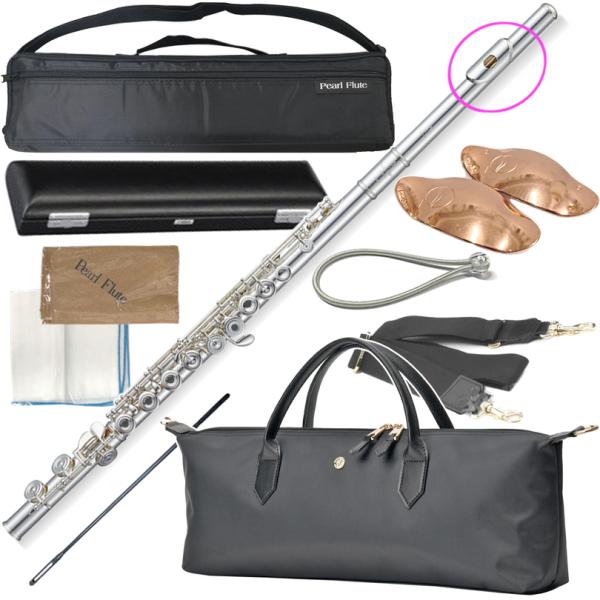 Pearl Flute パールフルート PF-665RE リングキイ フルート 頭部管 銀製 ドルチェ Eメカニズム オフセット Dolce flute PF665RE セット E　北海道 沖縄 離島不可