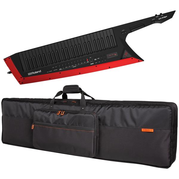 Roland ローランド AX-EDGE-B ケースセット ショルダーキーボード キーター Keytar 49鍵盤 ブラック