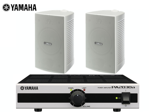 YAMAHA ( ヤマハ ) VS6W ホワイト 1ペア(2台) + PA2030a 小規模店舗 BGMセット 送料無料! | ワタナベ楽器店  ONLINE SHOP