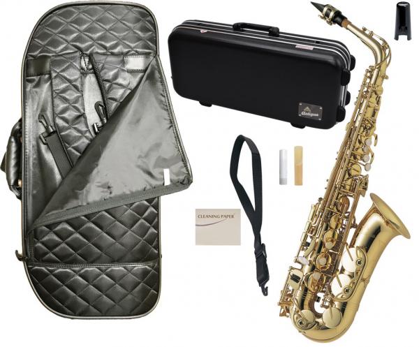 Antigua  ( アンティグア ) AS3108 アウトレット アルトサックス スタンダード GL ラッカー 管楽器 alto saxophone standard セミハードケース セット　北海道 沖縄 離島不可