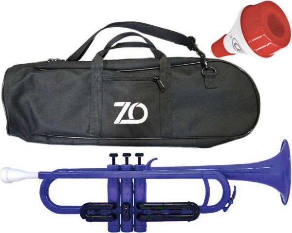 ZO ゼットオー TP-10BK トランペット ダークブルー ミュート セット レッド アウトレット プラスチック 楽器 Dark Blue trumpet mute　北海道 沖縄 離島不可