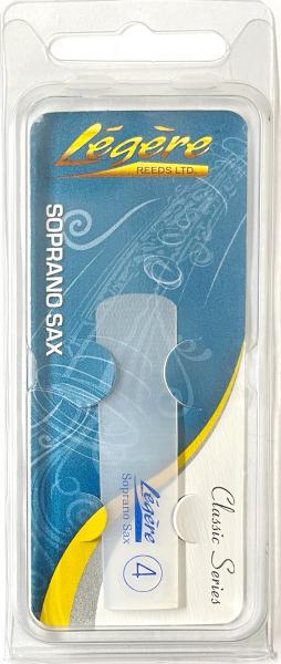 Legere レジェール 長期在庫のアウトレット 4番 ソプラノサックス リード 樹脂製 プラスチック Soprano Saxophone Standard Classic reeds 4.0　北海道 沖縄 離島不可