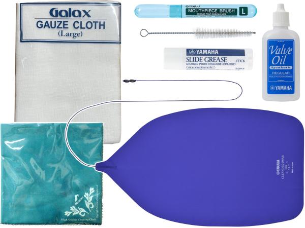  チューバ お手入れセット ピストンチューバ用 管楽器 お掃除 ヤマハ バルブオイル スライドグリス クリーニングスワブ 他 セット A　北海道 沖縄 離島不可