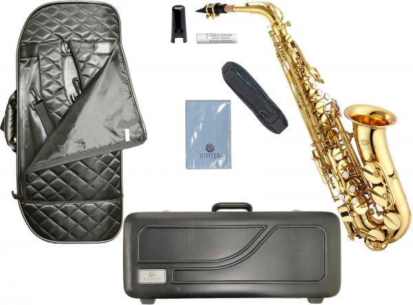 JUPITER  ( ジュピター ) JAS500 アルトサックス ラッカー ゴールド 管楽器 Alto saxophone gold JAS-500 セット E　北海道 沖縄 離島不可　