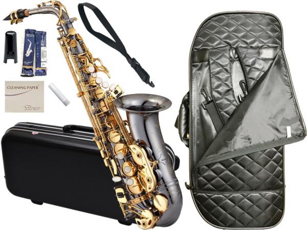 Antigua  アンティグア AS4248 パワーベル BG アルトサックス ブラック ゴールド AS-830 ケース セット alto saxophone powerbell Black nickel 　北海道 沖縄 離島不可