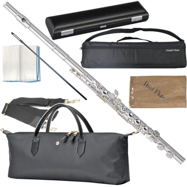 Pearl Flute ( パールフルート ) PF-505E フルート プレスト Eメカニズム 銀メッキ カバードキイ C管 Presto PF505E flute セット O　北海道 沖縄 離島 不可