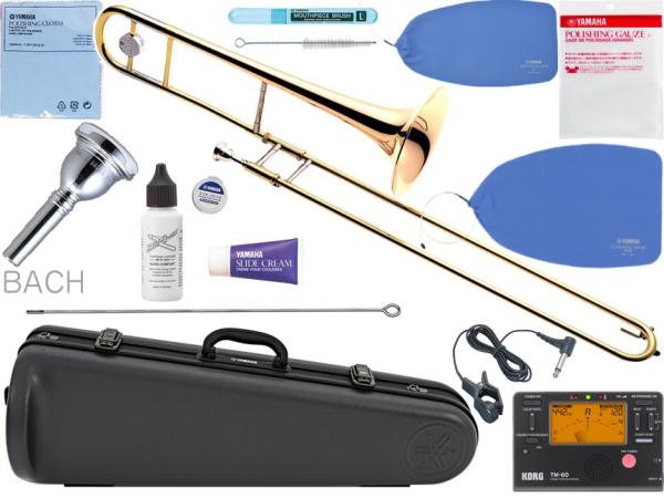 YAMAHA ( ヤマハ ) YSL-455G テナートロンボーン ゴールドブラスベル B♭ デュアルボア トロンボーン 日本製 管楽器 Tenor Trombones セット A　北海道 沖縄 離島不可