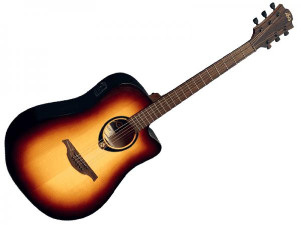 【35％OFF】 Guitars LAG T70DCE 送料 エレアコ アコースティックギター BRB ギター
