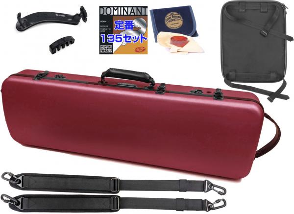 Carbon Mac ( カーボンマック ) CFV-1S サテン バイオリン ワインレッド ハードケース 4/4 violin case wine red S-WRD セット B　北海道 沖縄 離島 代引き 同梱不可 