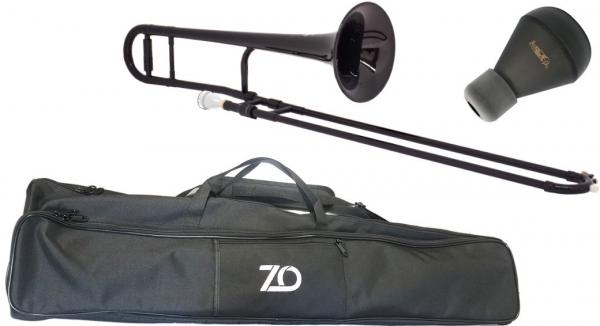 ZO ( ゼットオー ) トロンボーン TTB-05 ブラック アウトレット プラスチック 細管 テナー 管楽器  tenor trombone black ミュート セット C　北海道 沖縄 離島不可