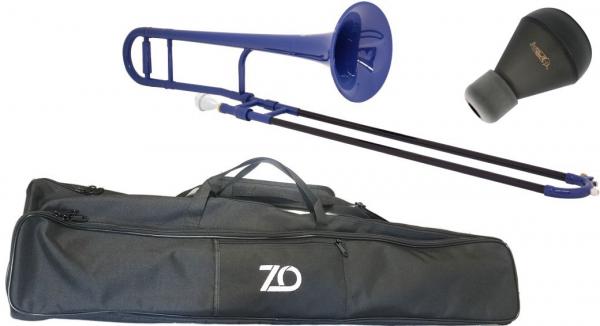 ZO ゼットオー TTB-10 テナートロンボーン ダークブルー アウトレット プラスチック 細管 tenor trombone Blue ミュート セット C　北海道 沖縄 離島不可