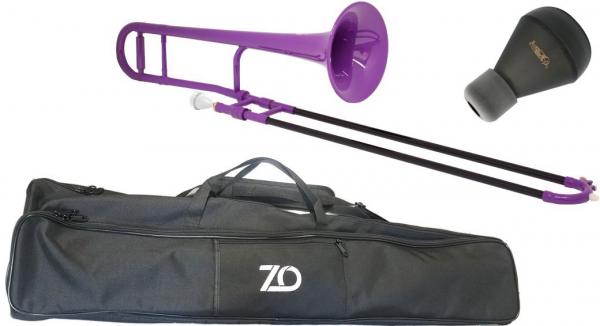 ZO ゼットオー TTB-04 テナートロンボーン パープル アウトレット プラスチック 細管 管楽器  tenor trombone purple ミュート セット C　北海道 沖縄 離島不可