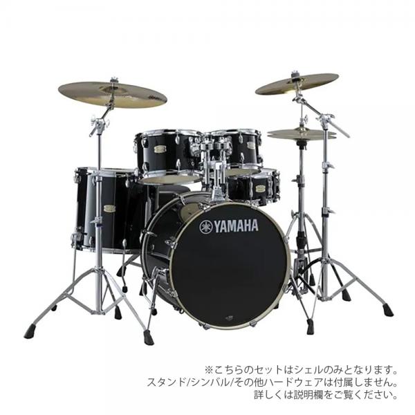 YAMAHA ( ヤマハ ) Stage Custom Birch SBP2F5 #RB レーベンブラック 【 22"バスドラム 標準サイズ シェルセット 】