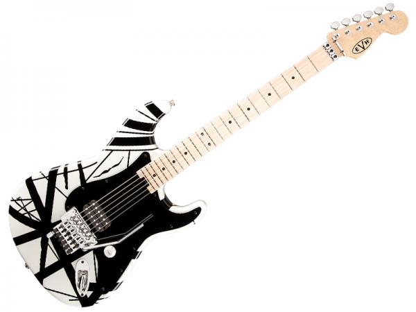 EVH ( イーブイエイチ ) Striped Series White with Black Stripes  エディ・ヴァン・ヘイレン  ホワイト・ブラック・ストライプ エレキギター