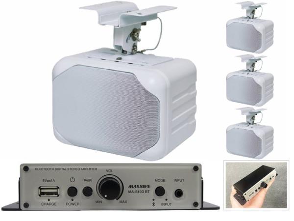 【値下げ】 MASSIVE マッシブ 4スピーカー 天井吊り MA-S LW MP AV-635-II カーオーディオ