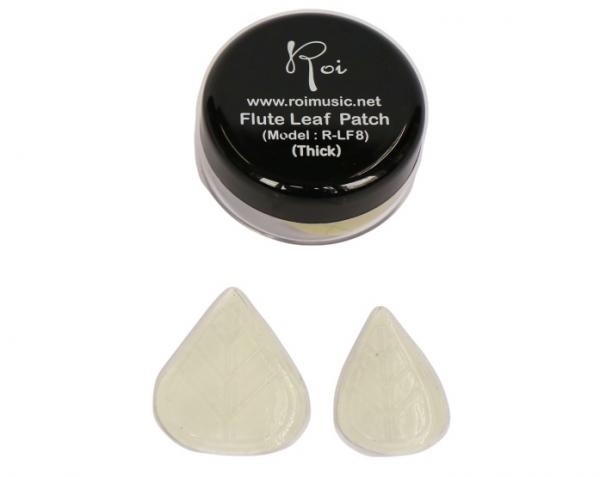 Roi ロイ R-LF8 リーフパッチ 滑り止めパッチ 2枚入り 厚さ1.5mm シリコン製 リーフ型 すべり止め パッチ フルート 演奏補助 leaf patch flute　北海道 沖縄 離島不可