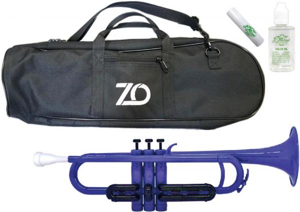 ZO ( ゼットオー ) TP-10BK トランペット ダークブルー アウトレット プラスチック 管楽器 Trumpet Dark Blue セット A 　北海道 沖縄 離島 不可