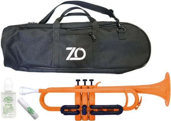 ZO ( ゼットオー ) TP-11BK トランペット オレンジ アウトレット プラスチック 管楽器 本体 B♭ trumpet 樹脂製 orange セット A 　北海道 沖縄 離島 同梱不可